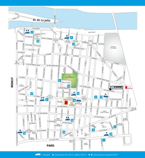 Plan des parkings - Ville de Levallois