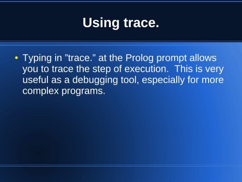 Introduction to SWI-Prolog & Its Graphical Tracer Programming ...
