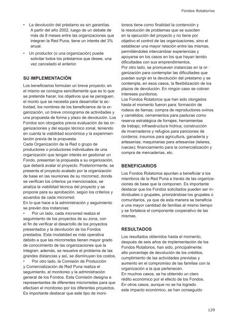 Fondos Rotatorios I - FundaciÃ³n ArgenINTA