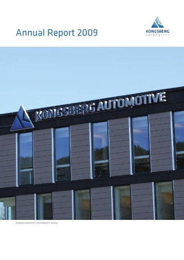 Consolidated Statement of Comprehensive ... - Kongsberg Automotive