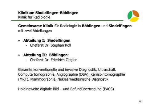 Klinikum Sindelfingen- Böblingen - Klinikverbund Südwest Gmbh