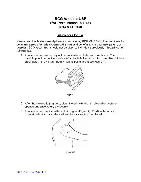 BCG Vaccine USP (for Percutaneous Use) BCG ... - Merck & Co., Inc.