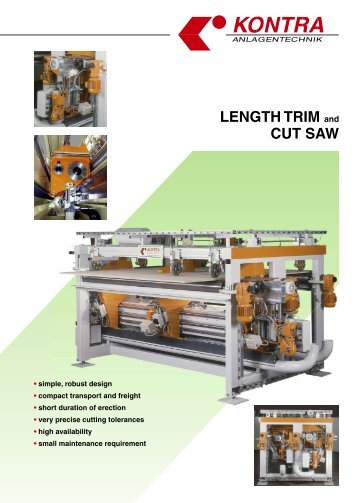 LENGTH TRIM and CUT SAW - KONTRA Anlagentechnik GmbH