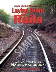 Laying Down the Rails - Simply Charlotte Mason