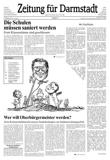 Die Schulen mÃƒÂ¼ssen saniert werden - Zfd-online.net