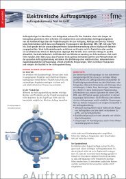 Elektronische Auftragsmappe - fme AG