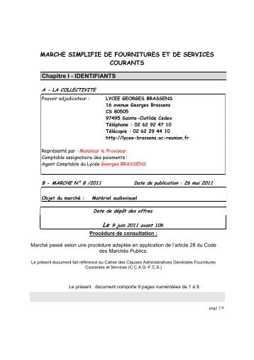 Document - Lycée Georges Brassens