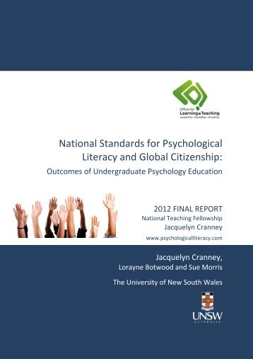 national standards for psychological literacy and global citizenship