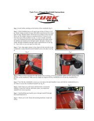 Tusk RZR Windshield Instructions - Rocky Mountain ATV/MC