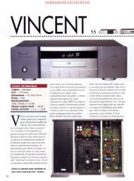 Test banc d'essai Vincent CD S-5 lecteur CD dans Stereo et Image