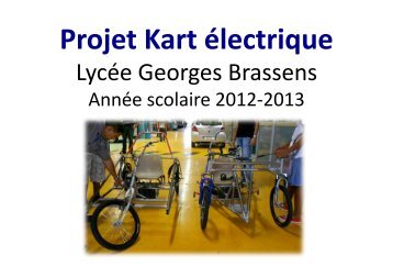 objet du projet « kart électrique - Lycée Georges Brassens