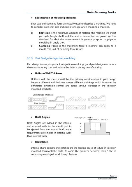 Plastics Technology Practice - The Hong Kong Polytechnic University