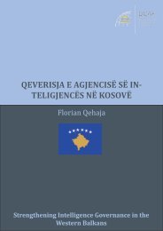 Qeverisja e AgjencisÃ« sÃ« InteligjencÃ«s nÃ« KosovÃ«.pdf - QKSS