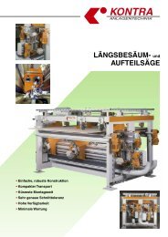 Längsaufteilsäge - KONTRA Anlagentechnik GmbH