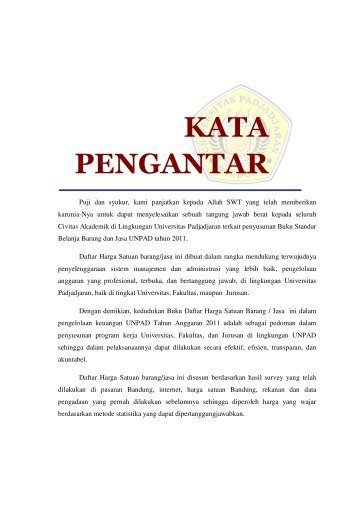 KATA PENGANTAR buku - Procurement - Universitas Padjadjaran