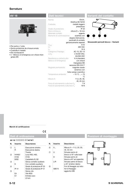 Serrature - Schmersal