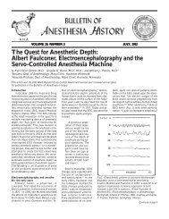 July 2002, Vol 20 (3) - Anesthesia History Association