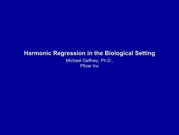 Harmonic Regression in the Biological Setting