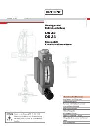 DK 32 DK 34 - Krohne