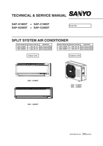 technical & service manual split system air conditioner