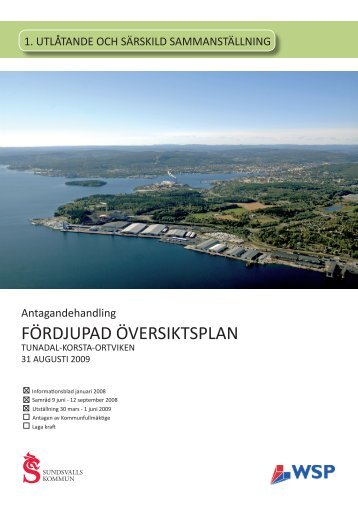 FÃRDJUPAD ÃVERSIKTSPLAN - Sundsvall