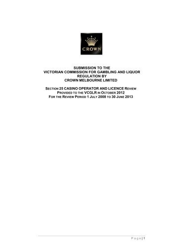 Victorian gambling commission regulations
