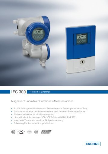 Magnetisch-induktiver Durchfluss-Messumformer - Krohne