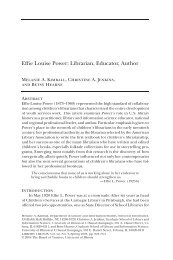 Effie Louise Power: Librarian, Educator, Author - Illinois - University ...