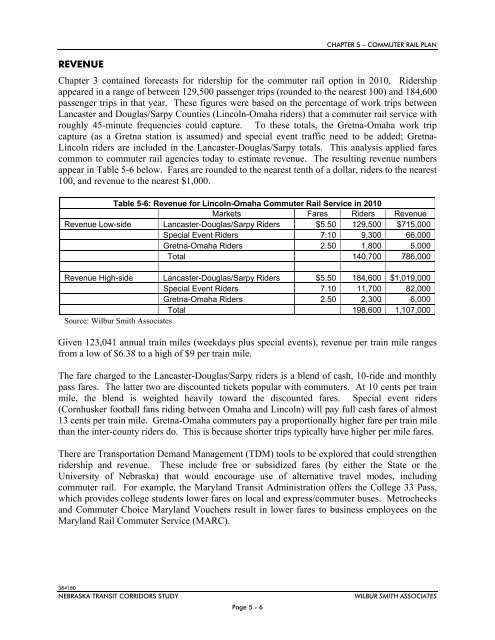 NTRAC Final Study - Nebraska Department of Roads - State of ...