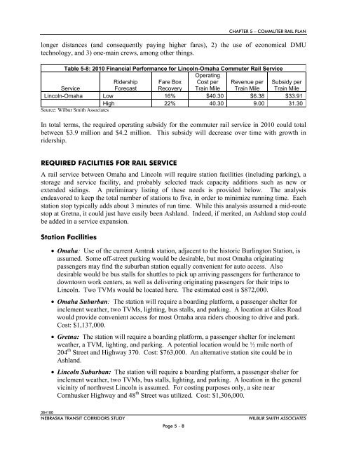 NTRAC Final Study - Nebraska Department of Roads - State of ...