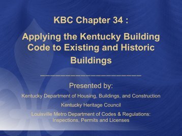 KBC Chapter 34 - Kentucky: Heritage Council