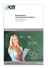 Modulhandbuch (lang) - FakultÃƒÂ¤t fÃƒÂ¼r Wirtschaftswissenschaften - KIT