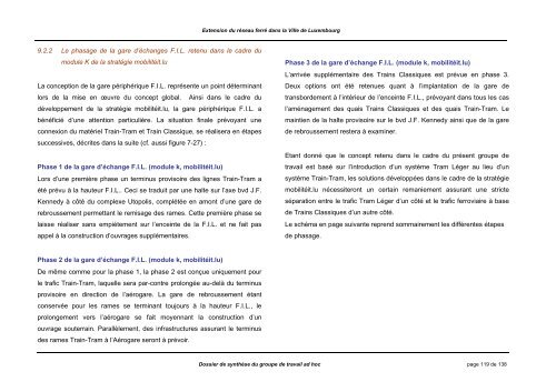 Extension du rÃ©seau ferrÃ© dans la Ville de Luxembourg ... - Rail.lu