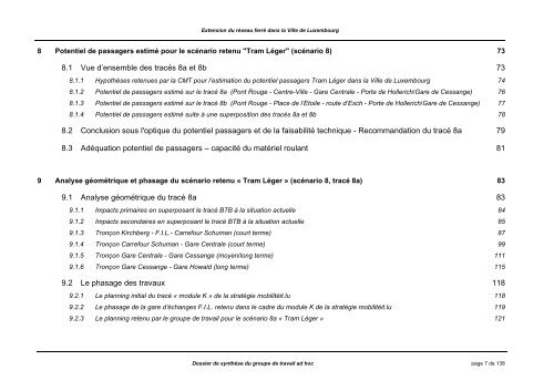 Extension du rÃ©seau ferrÃ© dans la Ville de Luxembourg ... - Rail.lu