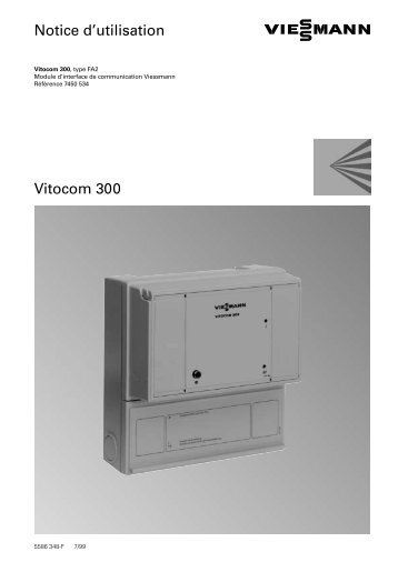 Vitocom 300 Notice d'utilisation - Viessmann