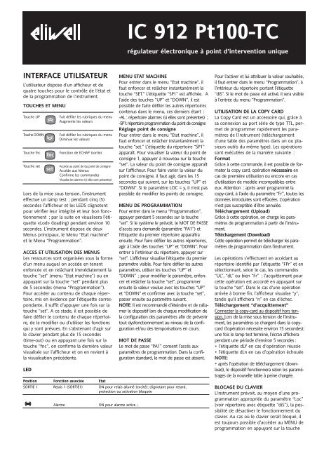 Ic 912 Pt100 Tc Eliwell Eu