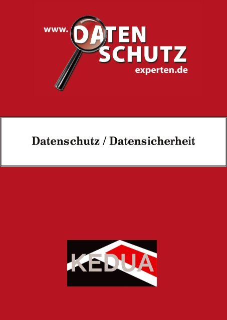 Datenschutz / Datensicherheit - Kedua GmbH