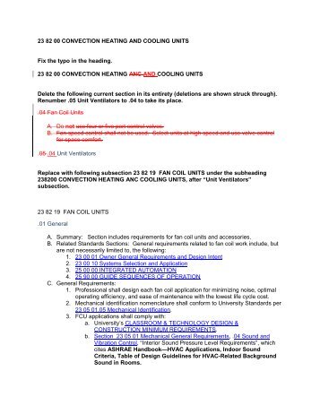 SECTION 238219 - FAN COIL UNITS