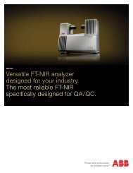 MB3600 FT-NIR Analyzer for Laboratory QA/QC Brochure - CEM ...