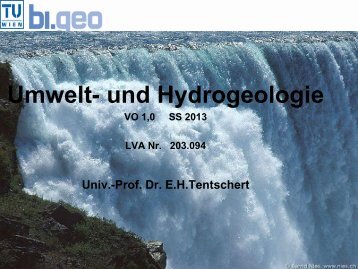 Umwelt- und Hydrogeologie