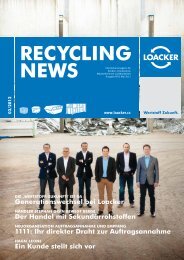 Recycling NEWS 03/2012 - Loacker Recycling GmbH