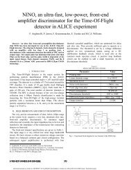 NINO, an ultra-fast, low-power, front-end amplifier discriminator for th ...