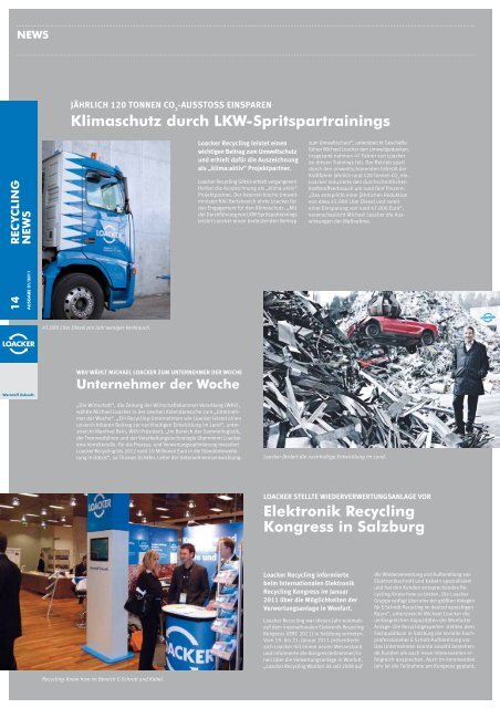 Recycling NEWS 01/2011 - Loacker Recycling GmbH