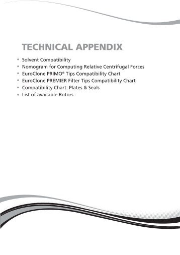 TECHNICAL APPENDIX - Euroclone