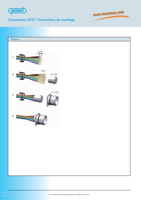 Connecteurs de commande M 23 / Boîtiers