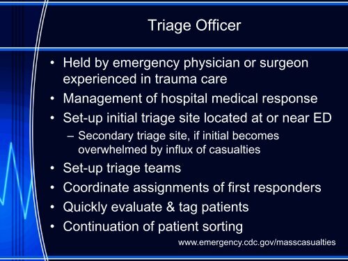 - Disaster Triage - Taking It The Next Level