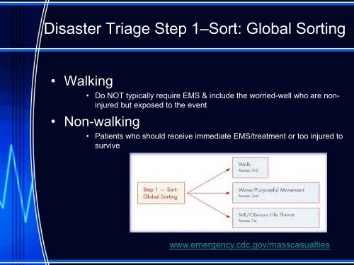 - Disaster Triage - Taking It The Next Level