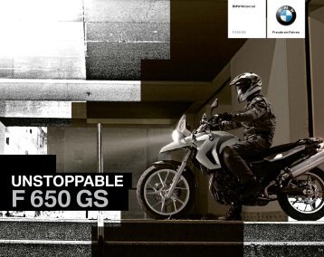 Katalog F 650 GS (PDF, 1,9 MB) - BMW Motorrad Ã–sterreich