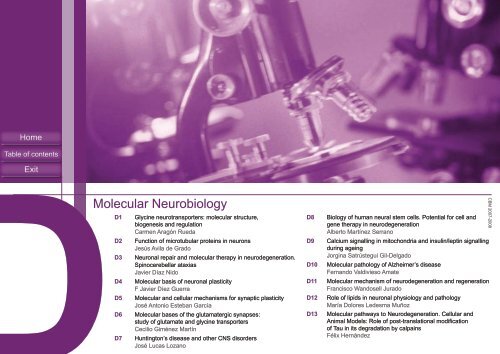 Molecular Neurobiology - Universidad AutÃ³noma de Madrid