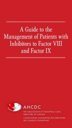 A Guide to the Management of Patients with Inhibitors to Factor VIII ...
